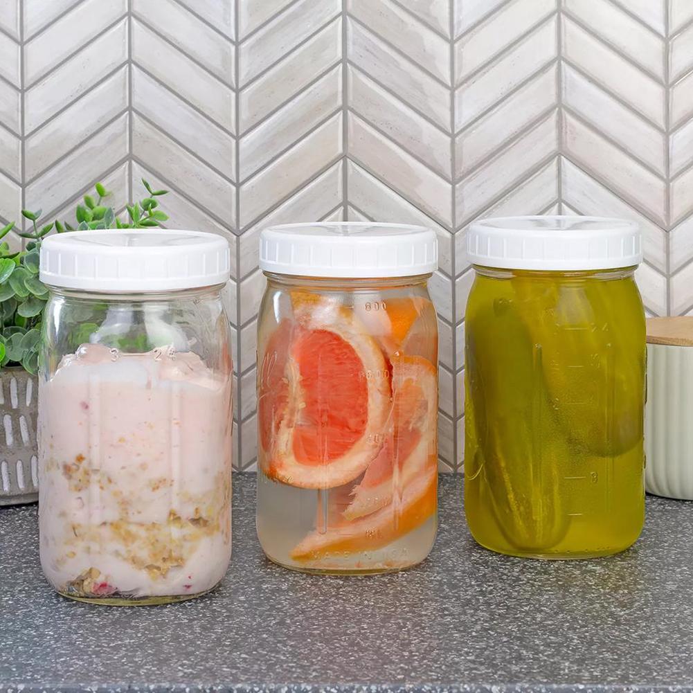 1/16PCS Mason-Jar Plastic Lids - огляд і ціна Bean Hopper Lid