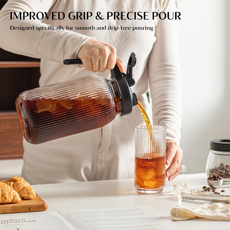 2PCS Glass Mason Jar Pitcher L - огляд і ціна Bean Hopper Lid