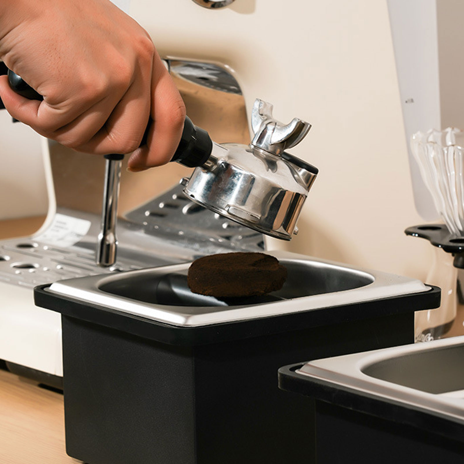 Coffee Knock Box Espresso Dump - огляд і ціна Coffee Knock Box