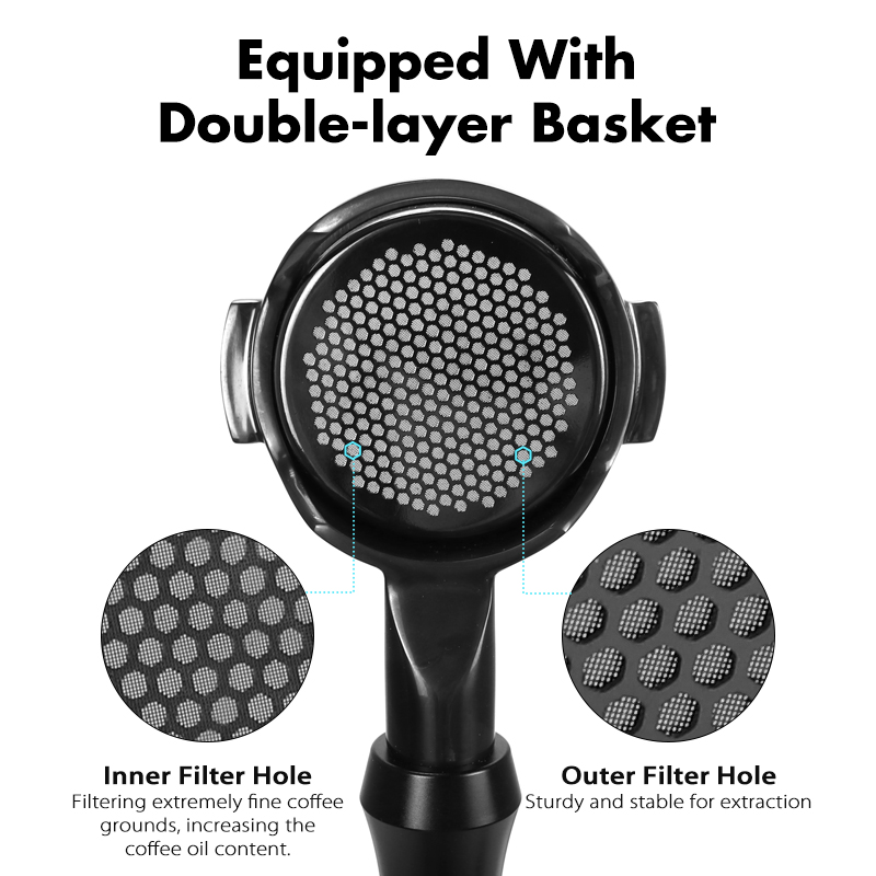 58MM Coffee Bottomless Portafi - огляд і ціна Naked Portafilter Bottomless